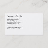 Marketings-Berater - Geschäfts-Karten Visitenkarte (Rückseite)