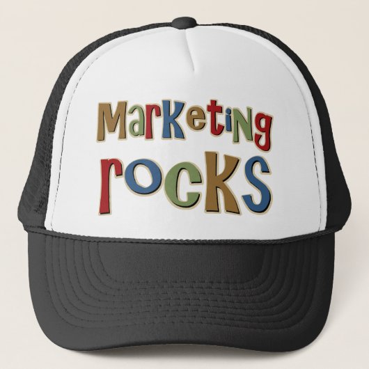 Marketings-Felsen Truckerkappe (Vorderseite)
