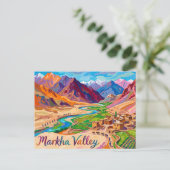 Markha-Tal Indien Postkarte (Stehend Vorderseite)