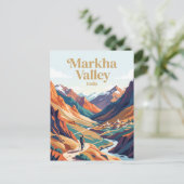 Markha-Tal Indien Postkarte (Stehend Vorderseite)