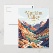 Markha-Tal Indien Postkarte (Vorne/Hinten)