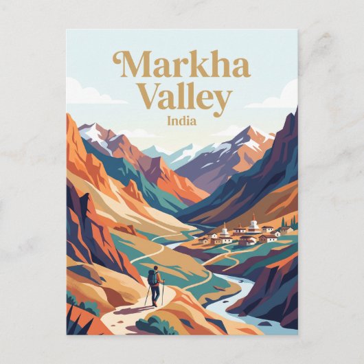 Markha-Tal Indien Postkarte (Vorderseite)