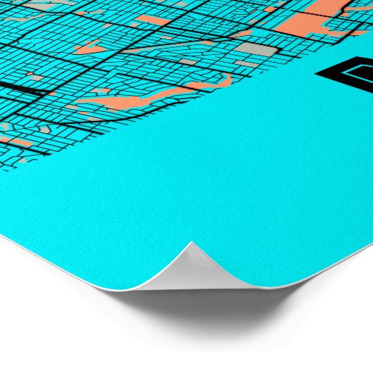 Markham - Canada Gloria City Map Poster (Ecke)