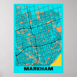 Markham - Canada Gloria City Map Poster