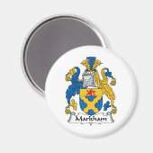 Markham Familienwappen Magnet (Vorderseite/Rückseite)