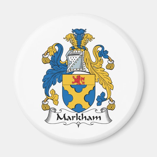 Markham Familienwappen Magnet (Vorne)