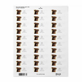 Markieren Sie Boxer Dog Address Labels (Vorne)
