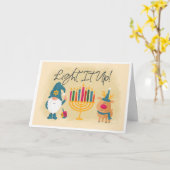 Markieren Sie die Hanukkah-Karte Karte (Gelbe Blume)