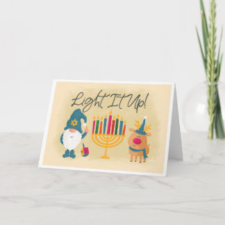 Markieren Sie die Hanukkah-Karte Karte