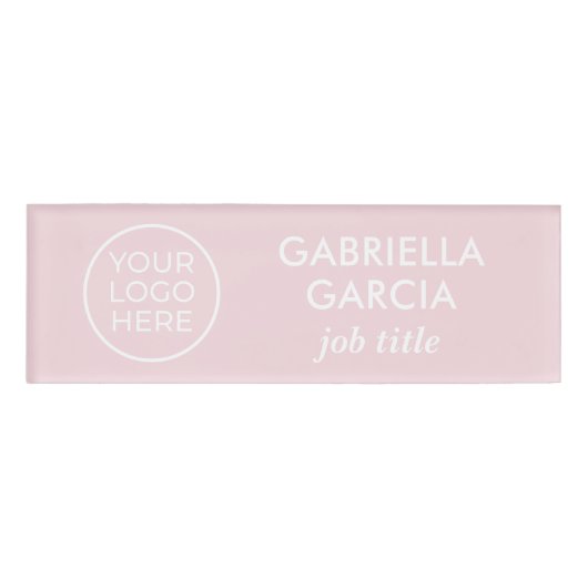 Markieren Sie Ihre Logo-Mitarbeitermarke. Namenschild (Vorderseite)