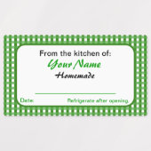 Markieren Sie Ihren Namen hausgemachte Canning Lab Etiketten (Design 2)