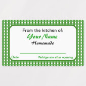 Markieren Sie Ihren Namen hausgemachte Canning Lab Etiketten (Design 1)