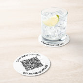 Markieren Sie Ihren QR-Code und benutzerdefinierte Runder Pappuntersetzer (Vor Ort)