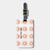 Markieren Sie Ihren Text mit dem Namen Schwarzer F Gepäckanhänger (Vorderseite vertikal)