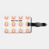 Markieren Sie Ihren Text mit dem Namen Schwarzer F Gepäckanhänger (Rückseite horizontal)