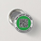 Markieren Sie Ihren Werbe-Geschäfts-QR-Code-Button Button (Vorne & Hinten)