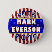 Markieren Sie Republikaner 2016 Everson Button (Vorderseite)