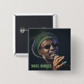 Markieren Sie Wunder 2" quadratischer Abzeichen Button (Vorne & Hinten)