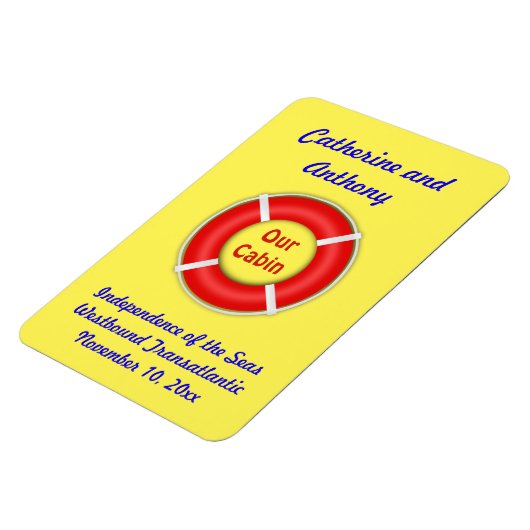 Markierer für den Lebensring, Gelb-Stateroom-Türe Magnet (Linke Seite)