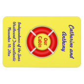 Markierer für den Lebensring, Gelb-Stateroom-Türe Magnet (Horizontal)