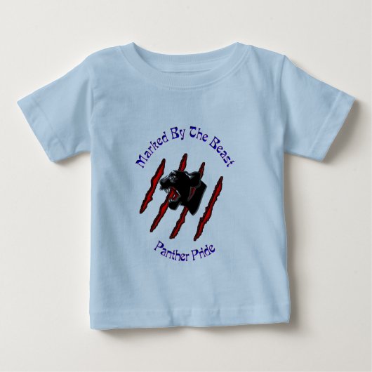 Markiert durch das Tier Baby T-shirt (Vorderseite)