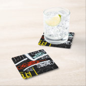 markiert rechteckiger pappuntersetzer (Vor Ort)