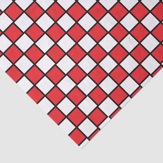 Markiert Rot und Schwarz Seidenpapier (Ausschnitt)