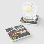 markiert steinuntersetzer (Seitenansicht)