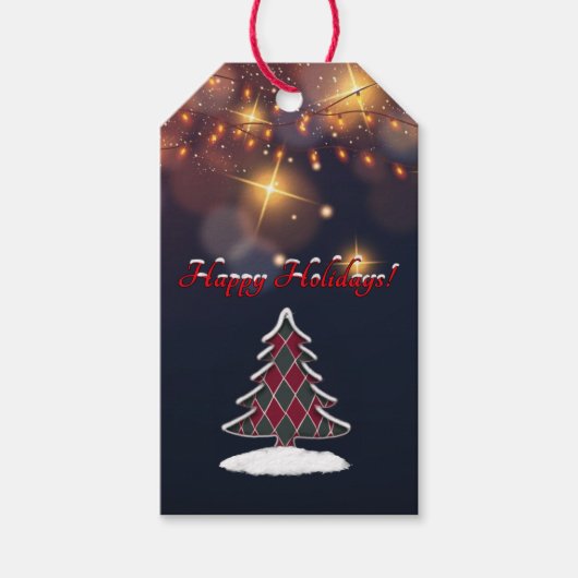 Markierte Gift-Tags für Baum Geschenkanhänger (Vorderseite)