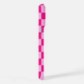 Markierte Quadrate hellrosa Retrogramm iPhone Hülle (Rechte Seite)