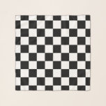 Markierte Quadrate schwarz-weiß geometrischer Retr Schal<br><div class="desc">Checked Quadrate Schwarz-Weiß geometrische Retro-Muster Scarf Geschenk für jedermann. Cooles,  hintergrundgezogenes geometrisches Quadratmuster. Vintage Fliesen schwarz-weiß modernes Schachbrett.</div>
