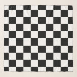Markierte Quadrate schwarz-weiß geometrischer Retr Schal<br><div class="desc">Geschenkte Quadrate Schwarz-Weiß geometrische Retromuster Geschenk für jedermann. Cooles,  hintergrundgezogenes geometrisches Quadratmuster. Vintage Fliesen schwarz-weiß modernes Schachbrett.</div>