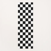 Markierte Quadrate schwarz-weiß geometrischer Retr Yogamatte (Vorderseite)