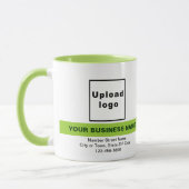 Markierter Firmenname auf der Combo-Tasse von Lime Tasse (Links)