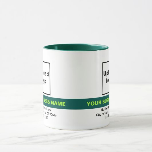 Markierter Firmenname auf Jäger Green Combo Tasse (Zentrum)