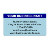 Markierter Firmenname bei leichtem Blue Shipping (Vorne)