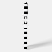 Markierter (karierter) Schwarz-Weiß-Name Case-Mate iPhone Hülle (Rückseite / Rechts)