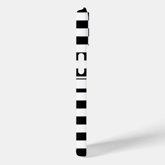 Markierter (karierter) Schwarz-Weiß-Name Case-Mate iPhone Hülle (Rückseite / Rechts)