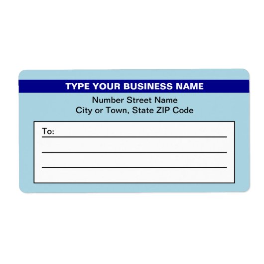 Markierter Markenname bei hellblauer Auslieferung (Vorne)