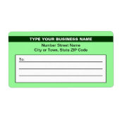 Markierter Markenname für hellgrüne Versand (Vorne)