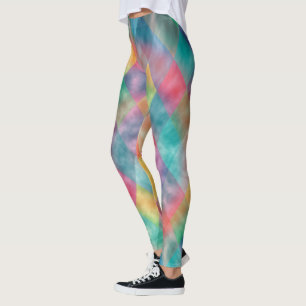 Markierter Marker Name für blass-Regenbogen-Monogr Leggings