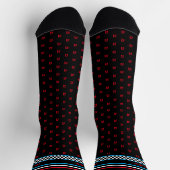 Markierter Markierungsflag - Name des Monogramms b Socken (Oben)