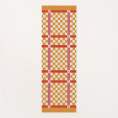 Markierter Name Anfangsmonogramm Rot, Gold und Ros Yogamatte (Vorderseite)