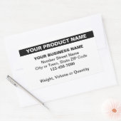 Markierter Produktname in Weiß Rechteckiger Aufkleber (Umschlag)