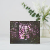 Markierung auf der Pfade-Natur-Postkarte Postkarte (Stehend Vorderseite)