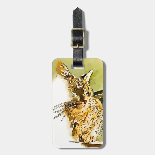 Markierung auf jedem Personalisierten Tablett Gepäckanhänger (Vorderseite vertikal)