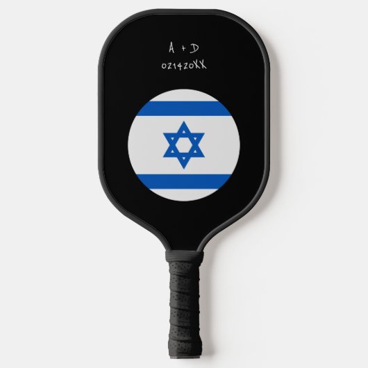 Markierung für benutzerdefinierte Meldung Israel Pickleball Schläger (Vorderseite)