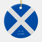 Markierung für benutzerdefinierte Meldung Schottla Keramik Ornament (Vorne)