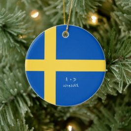 Markierung für benutzerdefinierte Meldung Schweden Keramik Ornament