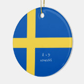 Markierung für benutzerdefinierte Meldung Schweden Keramik Ornament (Links)